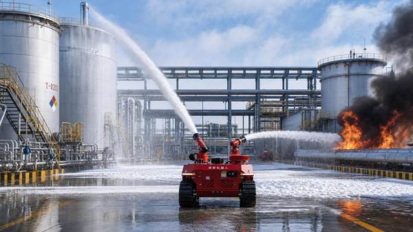 Robotic Fire Suppression for Petrochemical Plants: Key Risk Control Points