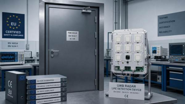 First CE Fire Door Certificate, UWB Test Tightens