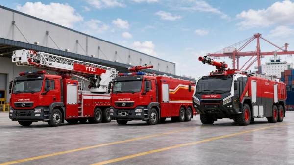 China Fire Truck Exports Jump 108.1%, Led by Iraq and Thailand