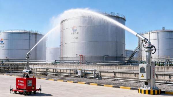 How Water Monitor Technology Improves Tank Farm Fire Coverage