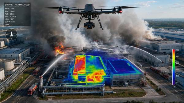 Drone Firefighting Technology: When Thermal Imaging Improves Scene Decisions