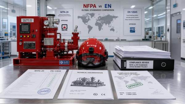 How to check whether fire safety standards apply to NFPA or EN compliance
