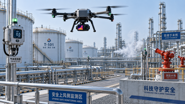 Can Firefighting Drones Operate Safely Near Explosive Gas Clouds?