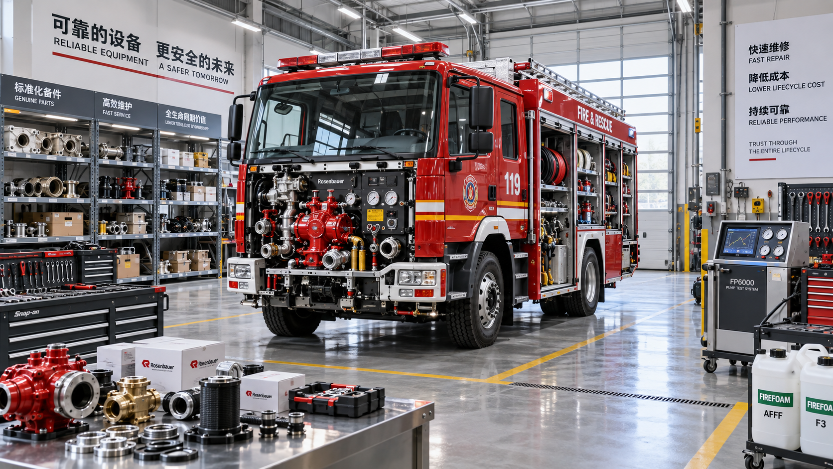 When does cost effective firefighting equipment lower fleet TCO?