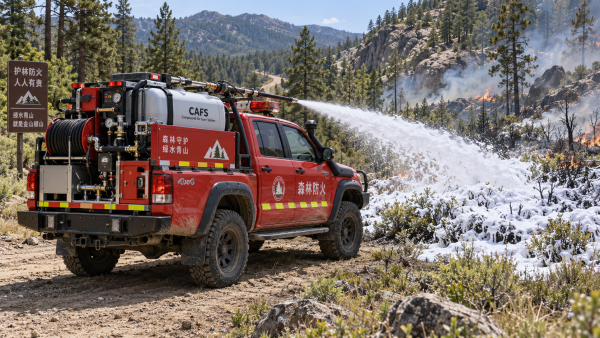 When mobile compressed air foam systems suit remote wildfire response
