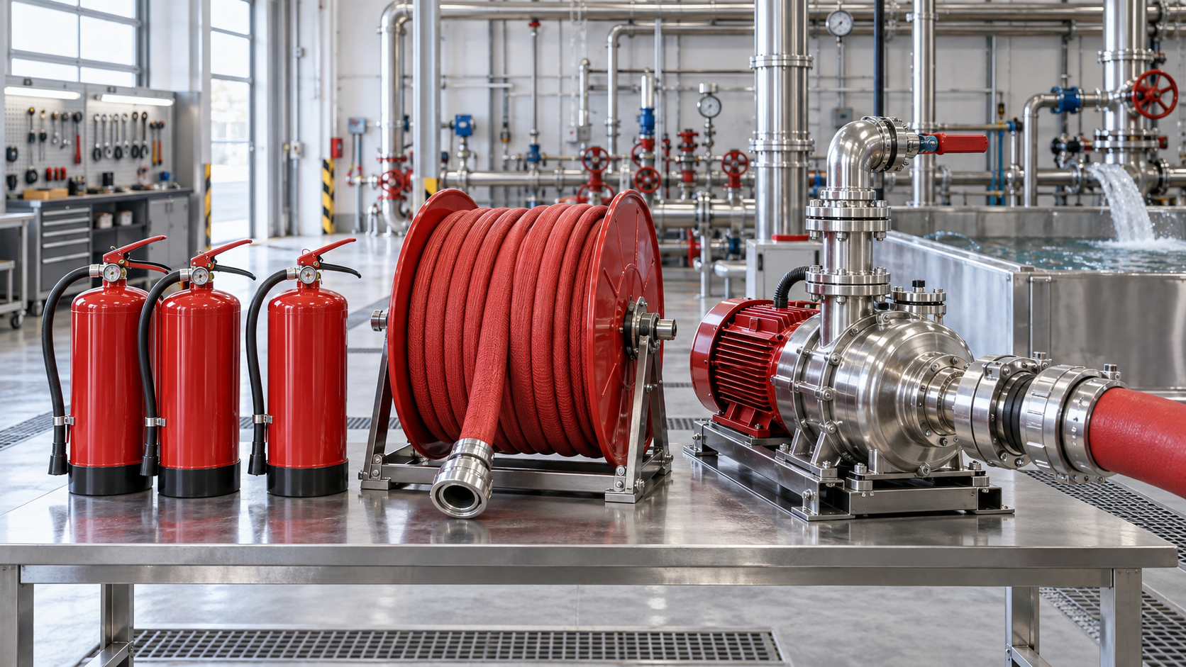 Which EN standards apply to firefighting equipment in Germany?
