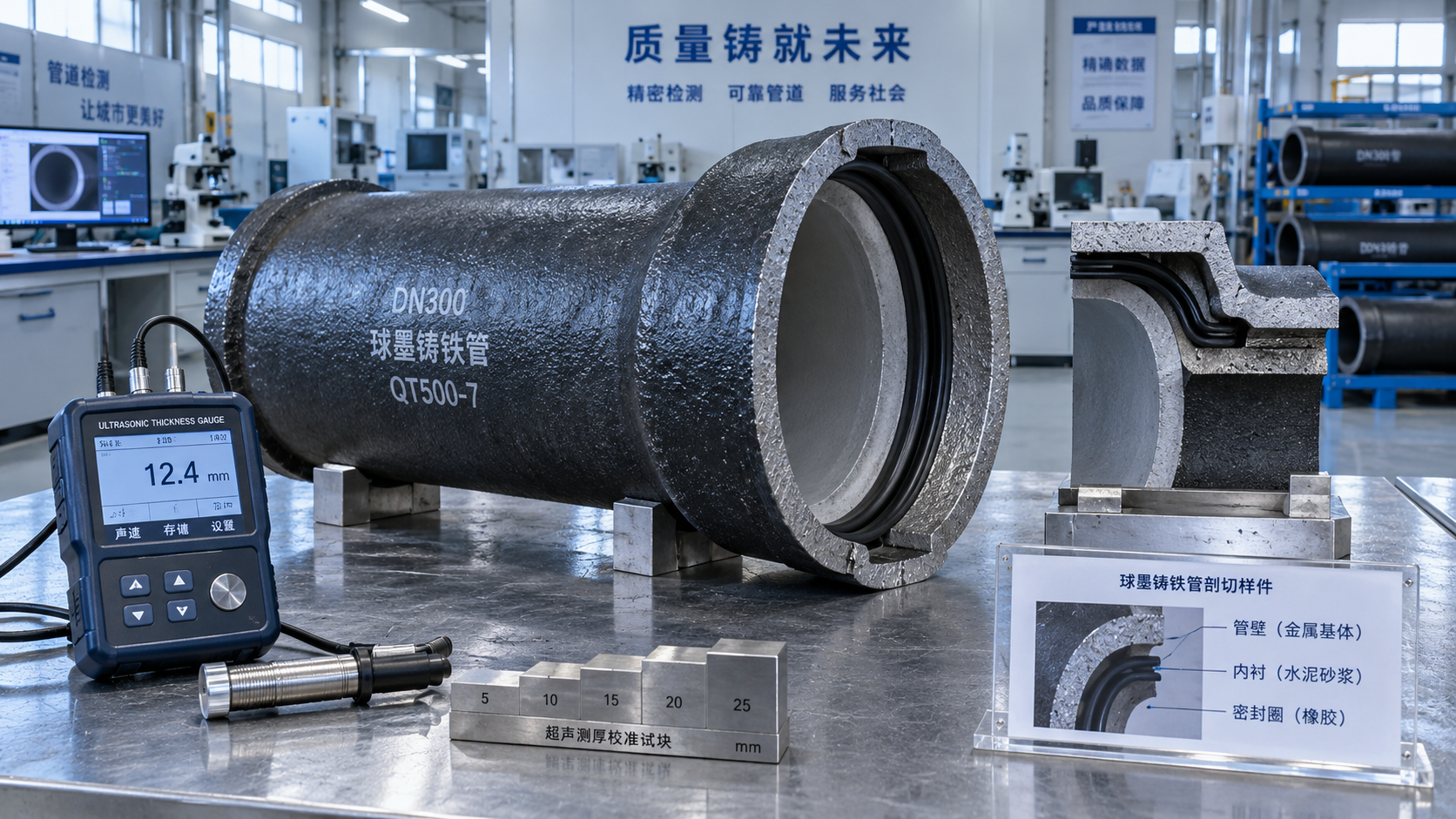 K9 Ductile Iron Pipe: Reading Pressure Class, DN, and Wall Thickness
