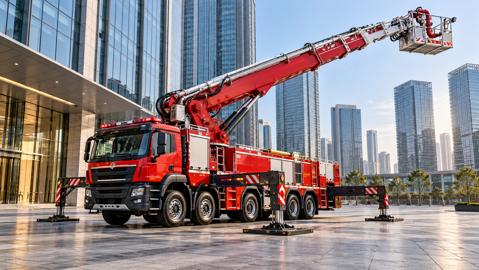 How much does a 100m aerial platform for high-rise rescue cost?