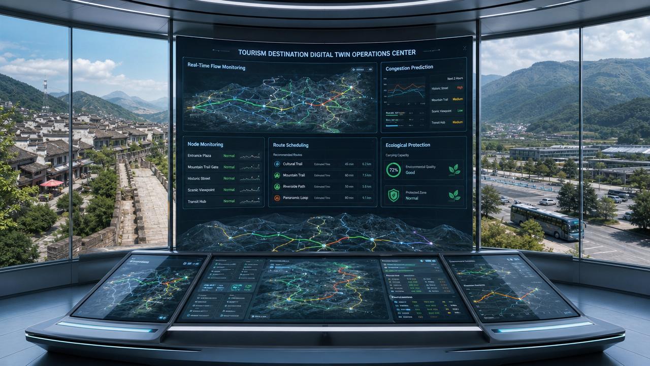 Tourism Destination Management: When Crowd Routing Needs a Digital Twin
