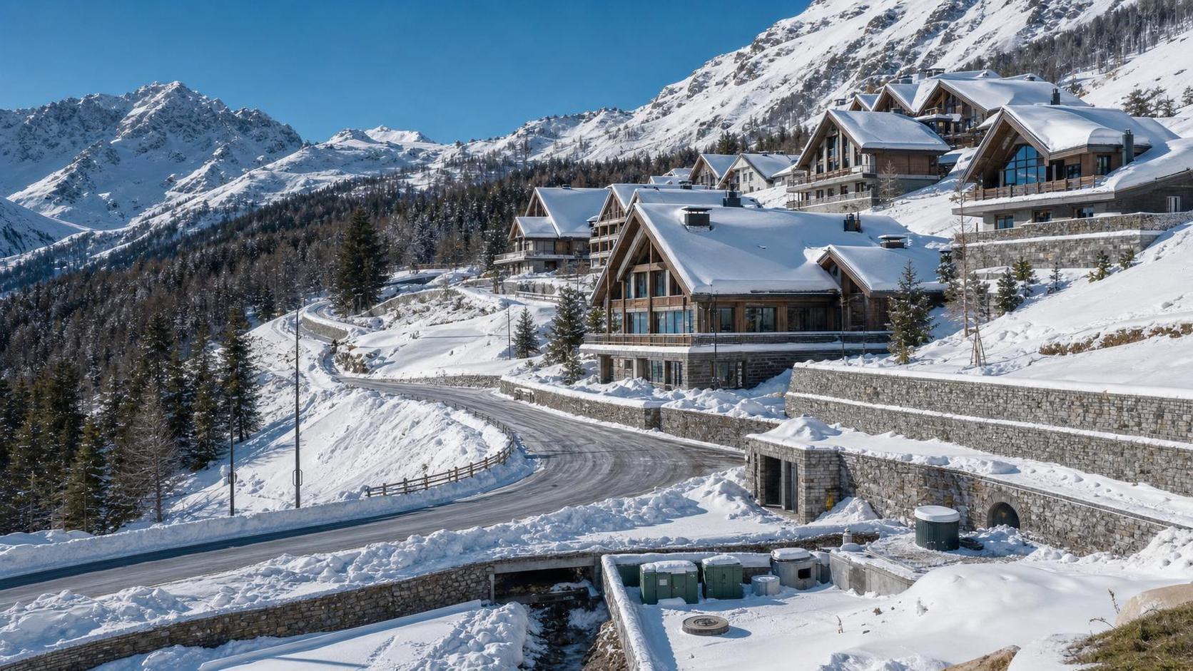 Mountain Resort Infrastructure Planning: Utilities, Access Roads, Snow Load, and Phasing