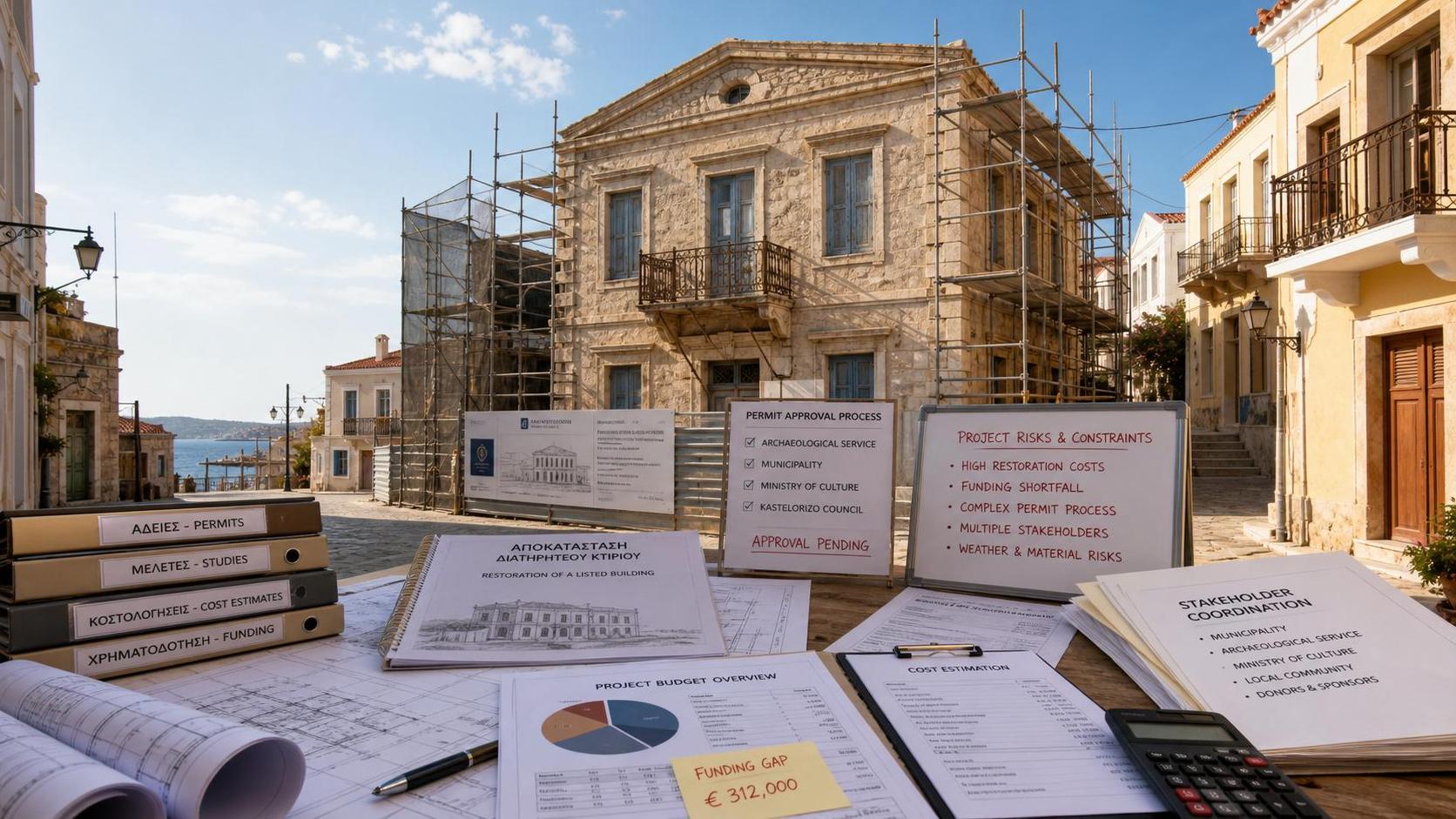 Heritage Revitalization Greece: Common Funding Gaps, Permit Delays, and Stakeholder Risks