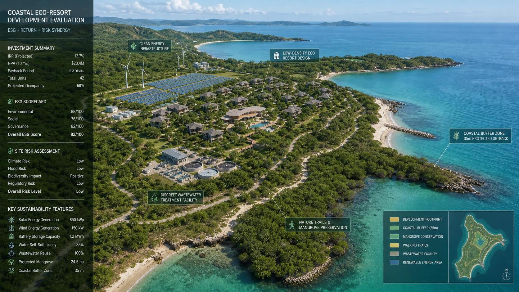 How to Evaluate Coastal Eco-Resort Development for ESG, ROI, and Site Risk