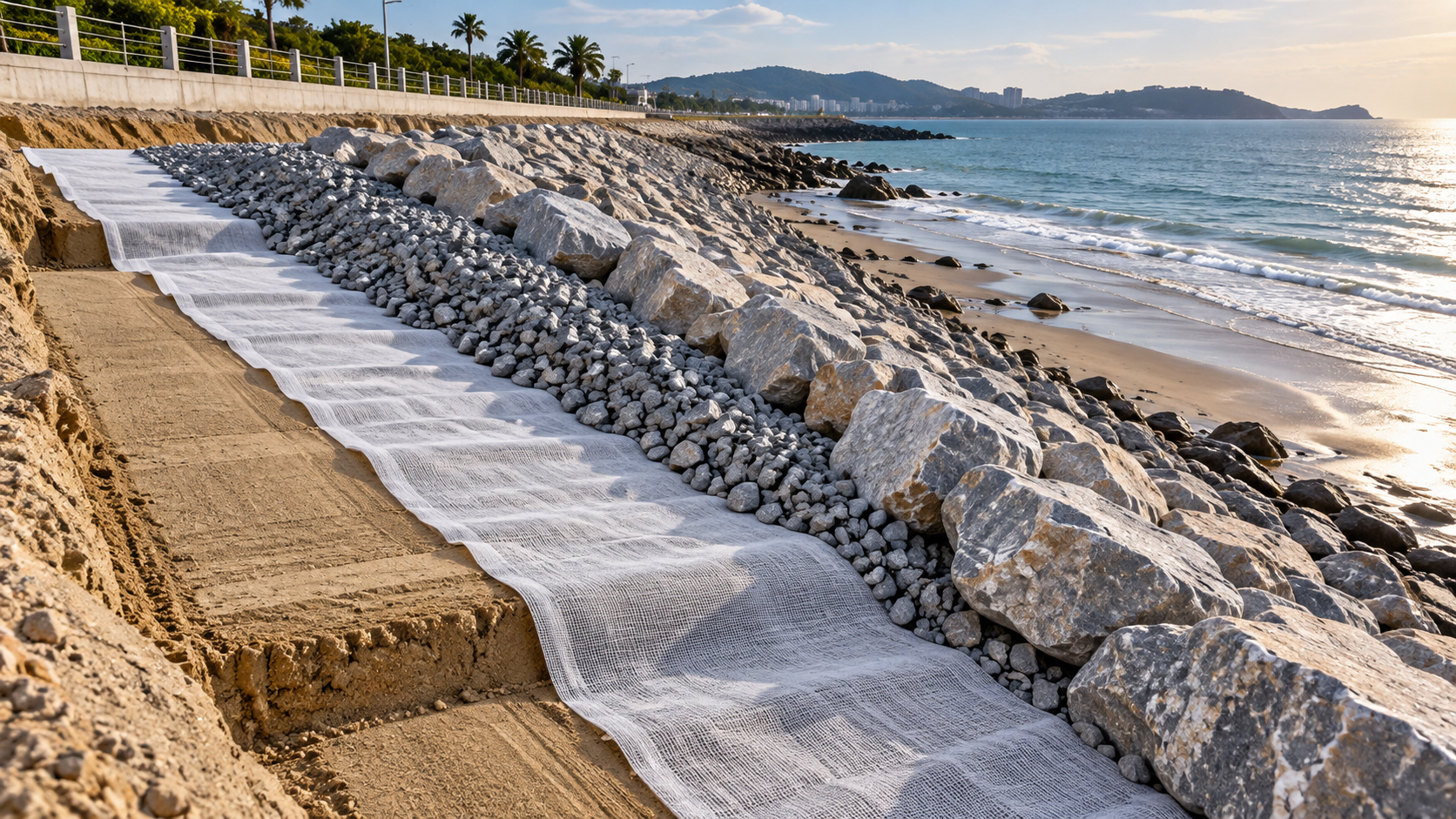 Coastal Erosion Control: How to Select Geotextile Filters Beneath Riprap