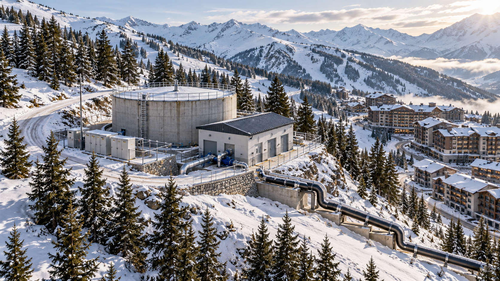 Planning Mountain Destination Infrastructure for Peak-Season Water and Power Demand