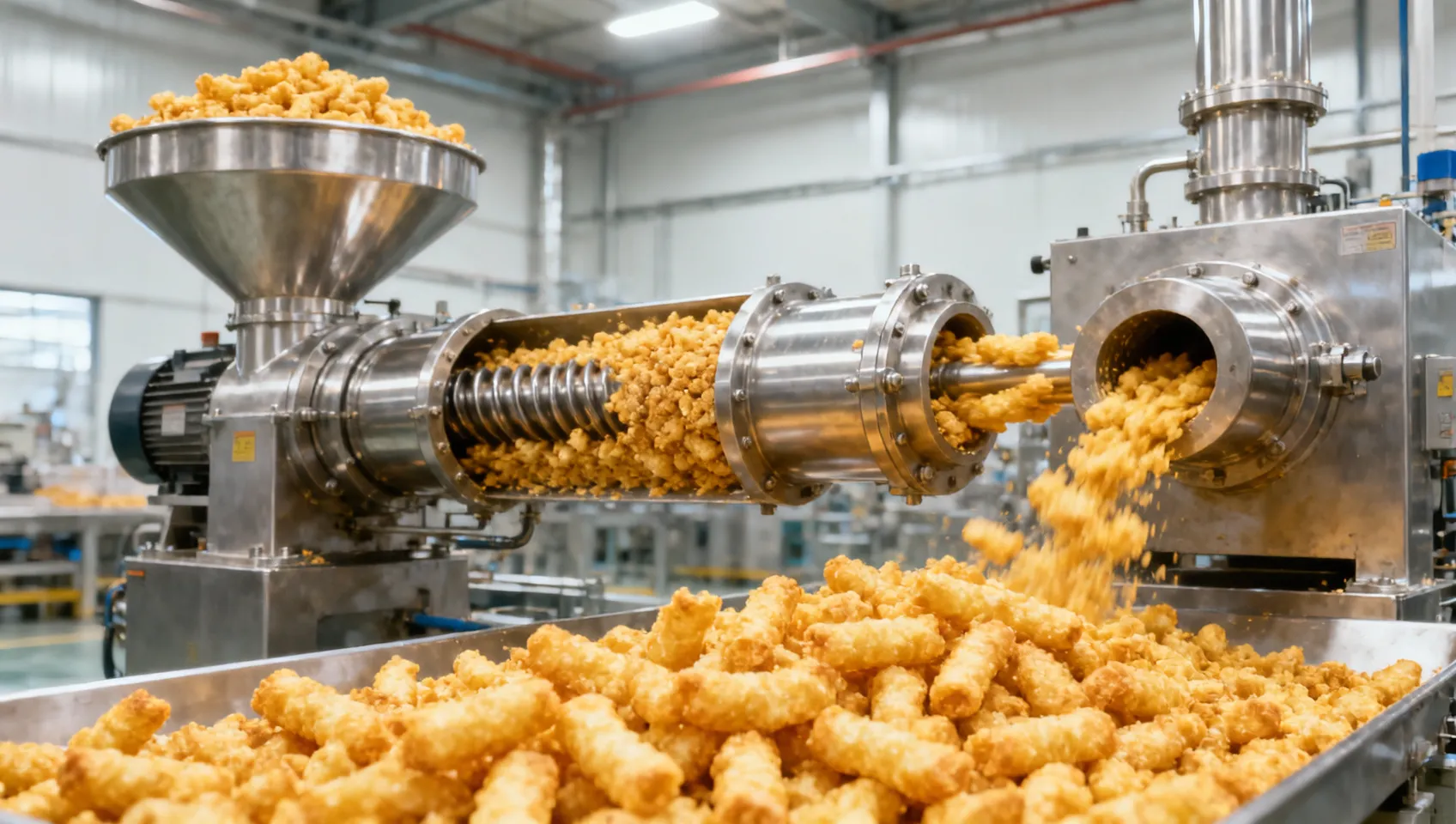Twin-Screw Extrusion Technology for Snacks: How Screw Design Affects Expansion and Texture