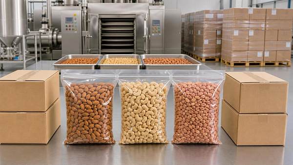 What drives roasted nuts wholesale prices across bulk orders?