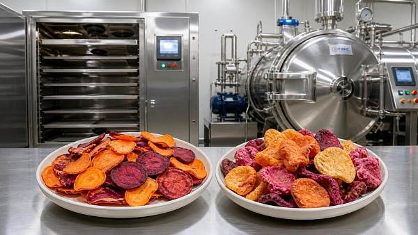 Low-Oil Vegetable Chips: How Baking and Vacuum Frying Change Crunch