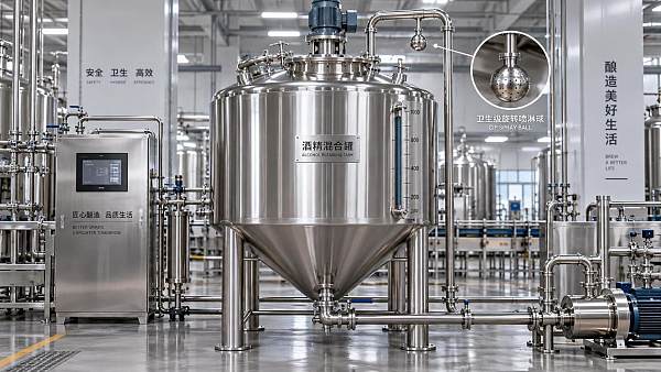 Drainability and Cleanability in Stainless Steel Alcohol Mixing Tanks