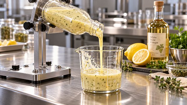 Is guar or xanthan gum more suitable for acidic salad dressings?