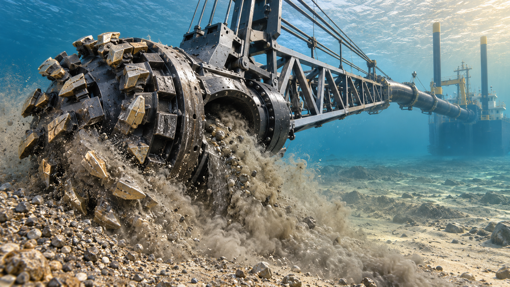 When Cutter Head tooth wear begins to reduce dredging output