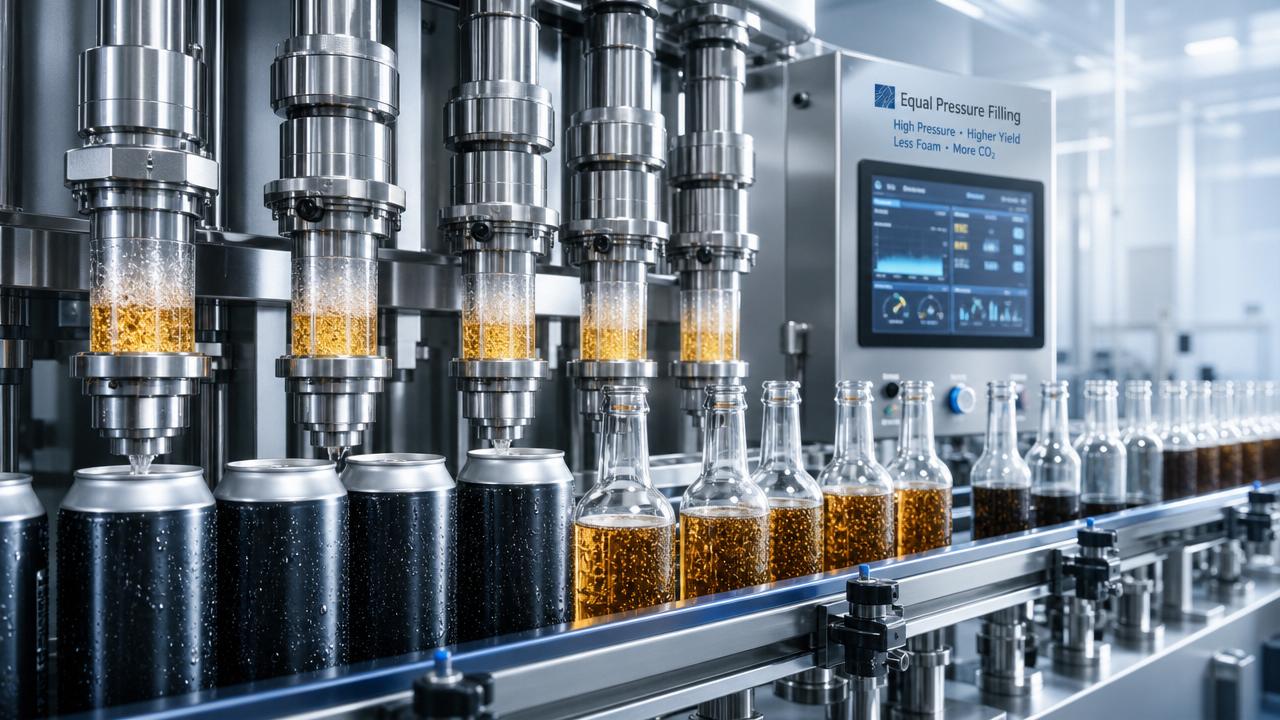 Isobaric Filling Lines: When Higher Pressure Improves Yield