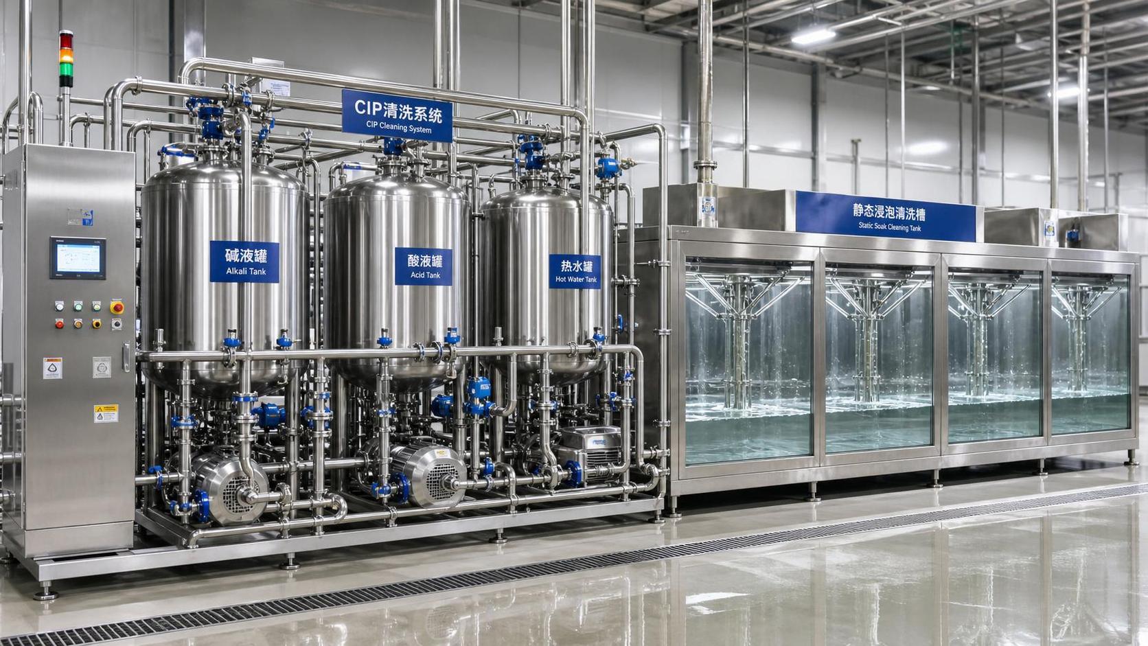 Turbulent Flow Cleaning Tanks vs Static Soak Tanks: Which CIP Method Fits Your Line?