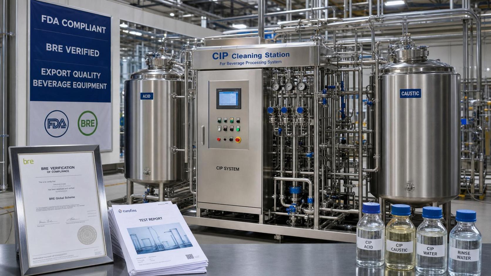 FDA Tightens CIP Validation for Beverage Equipment