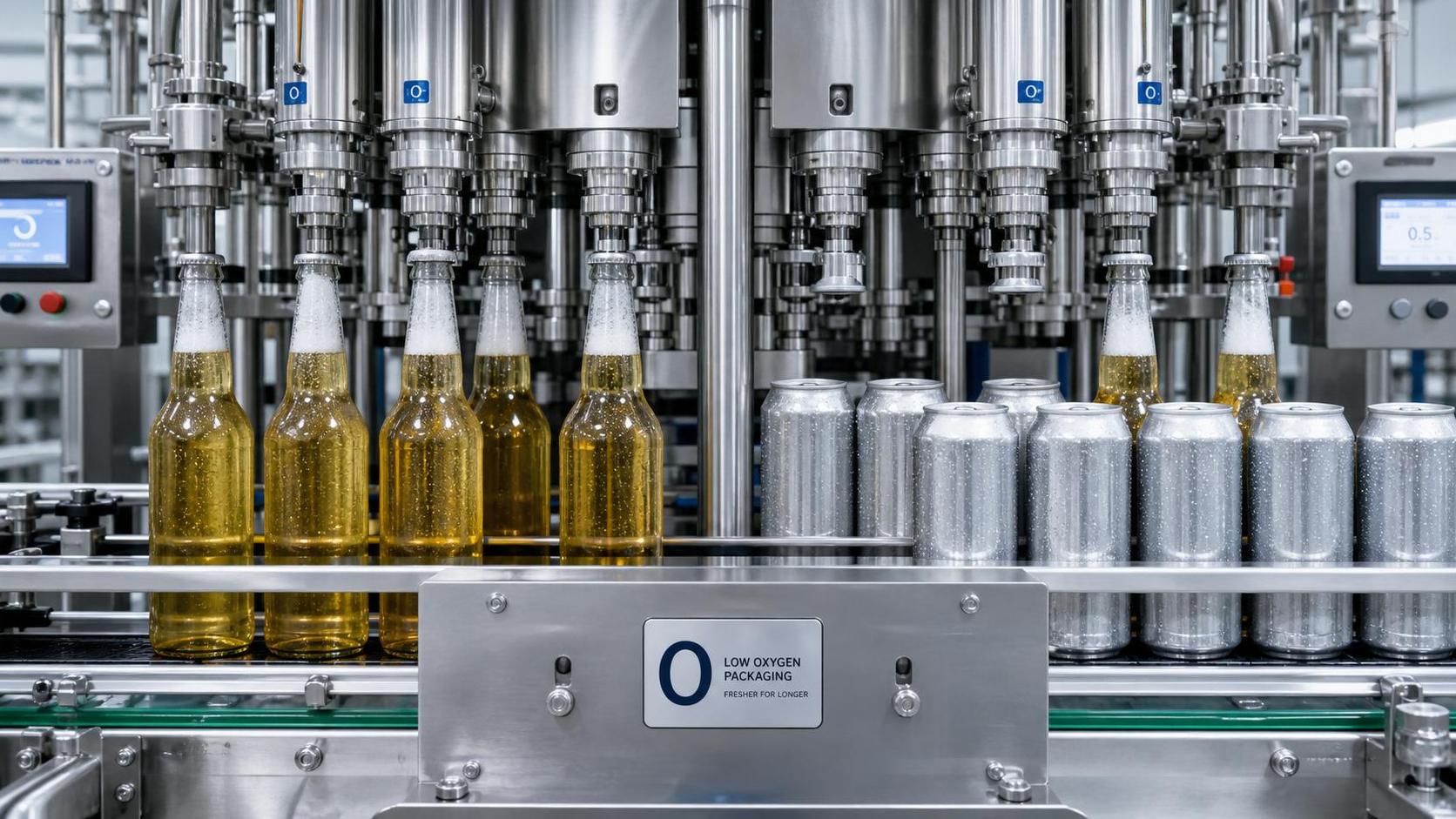 How CO2 Purging in Beer Packaging Reduces Oxygen Pickup in Bottles and Cans