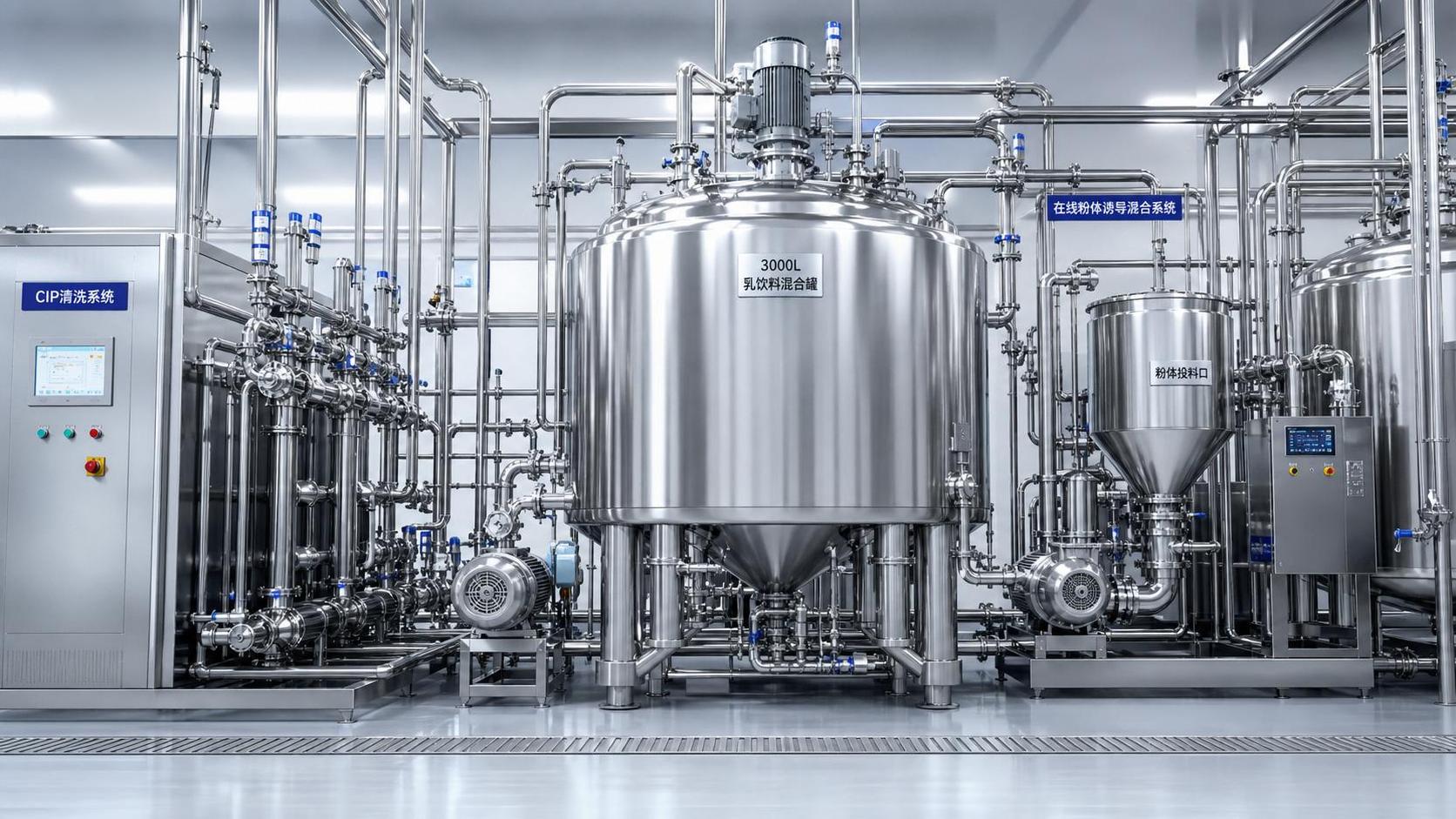 Beverage Process Systems for Dairy Drinks: How to Choose the Right Mixing and CIP Setup