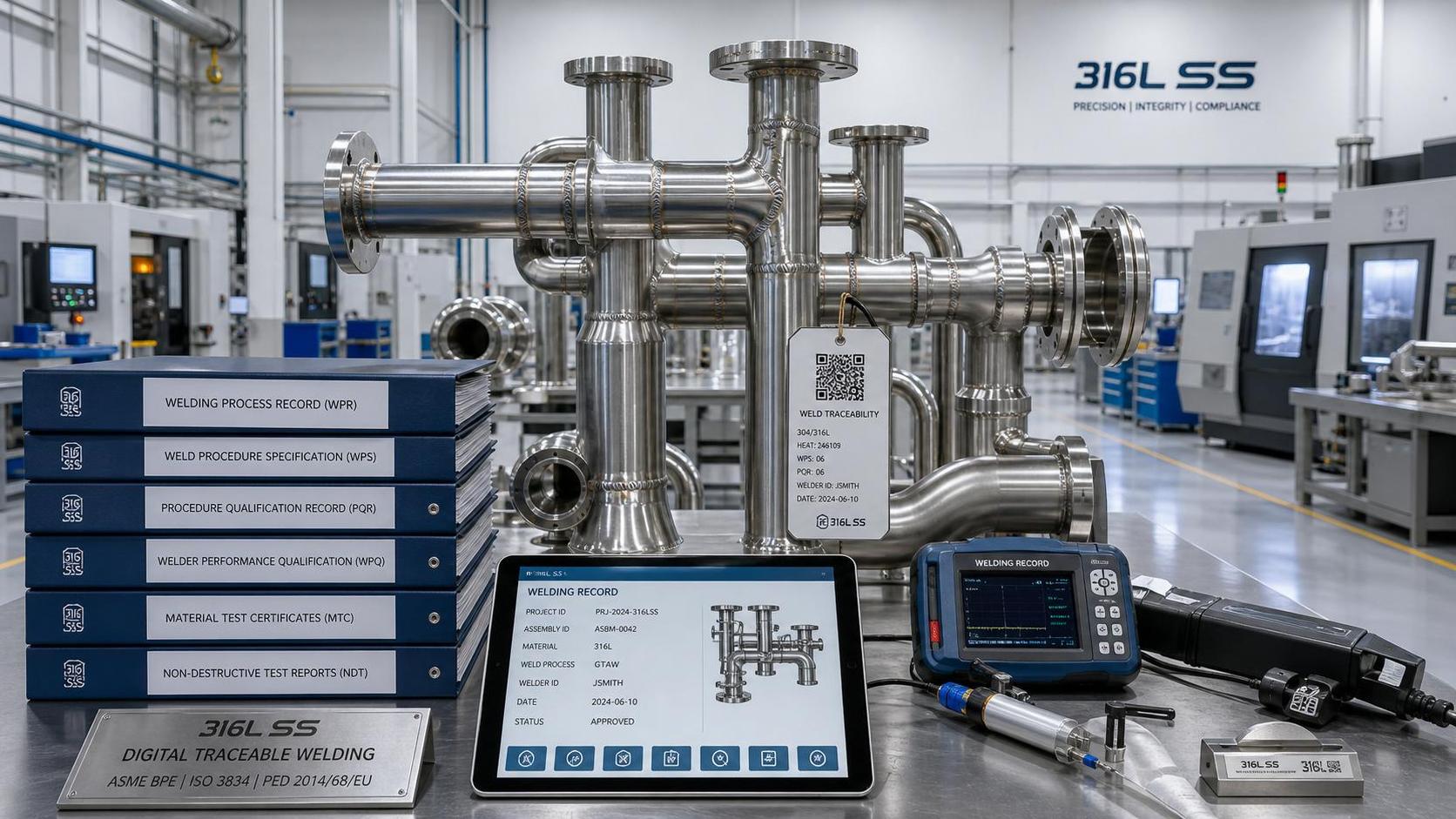 ASME BPE-2026 Takes Effect, Requiring Full Digital Traceability for Stainless Steel Pipe Welding