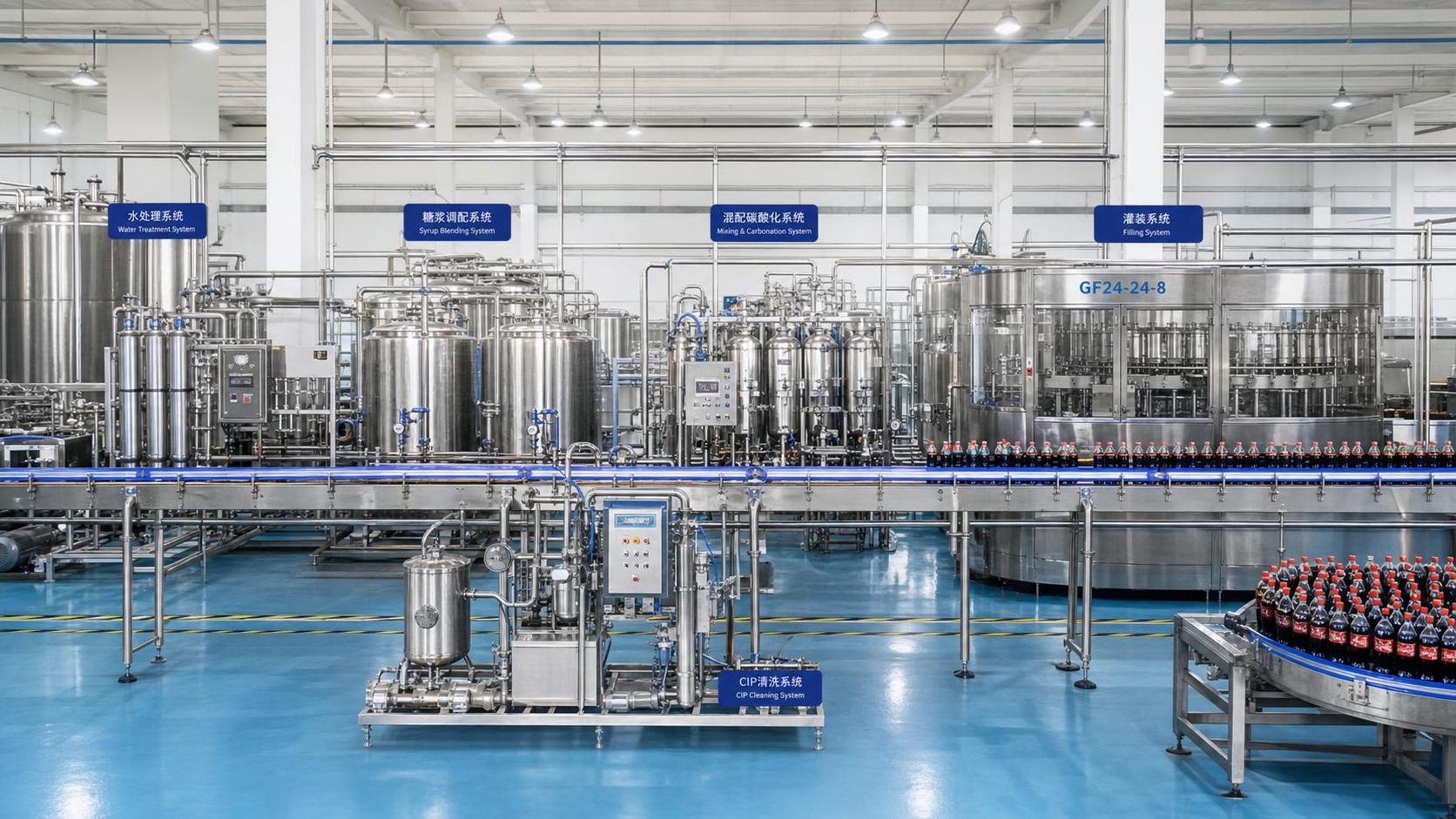 Beverage Plant Systems for Soft Drinks: Key Process Equipment and Line Layout Explained