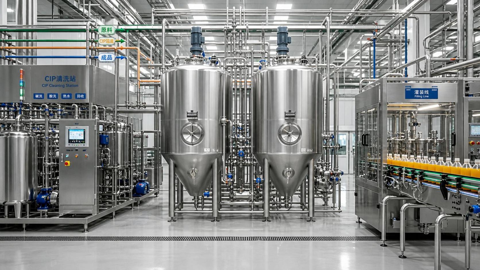 Beverage Process Engineering Design Explained: From Flow Mapping to CIP Integration