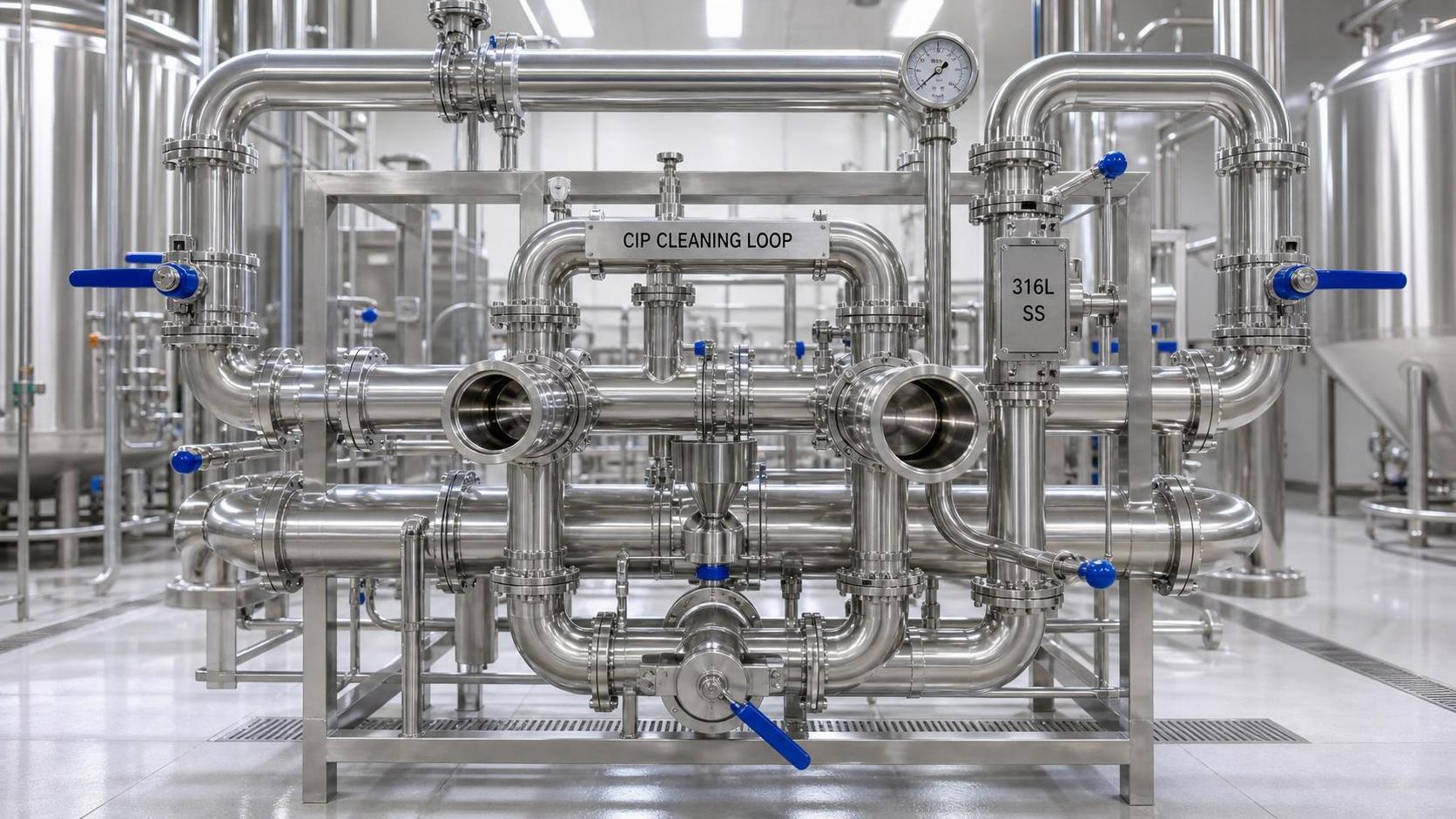 Stainless Food Grade Piping Explained: 304 vs 316, Surface Finish, and Sanitary Design