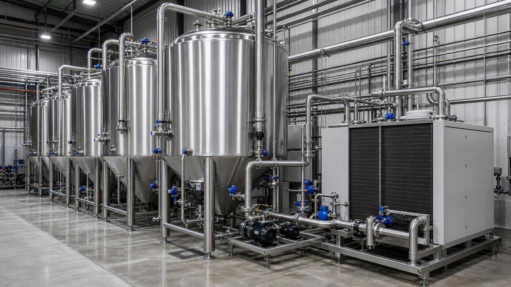 Glycol Brewery Cooling Systems: How to Size Tanks, Load, and Temperature Control