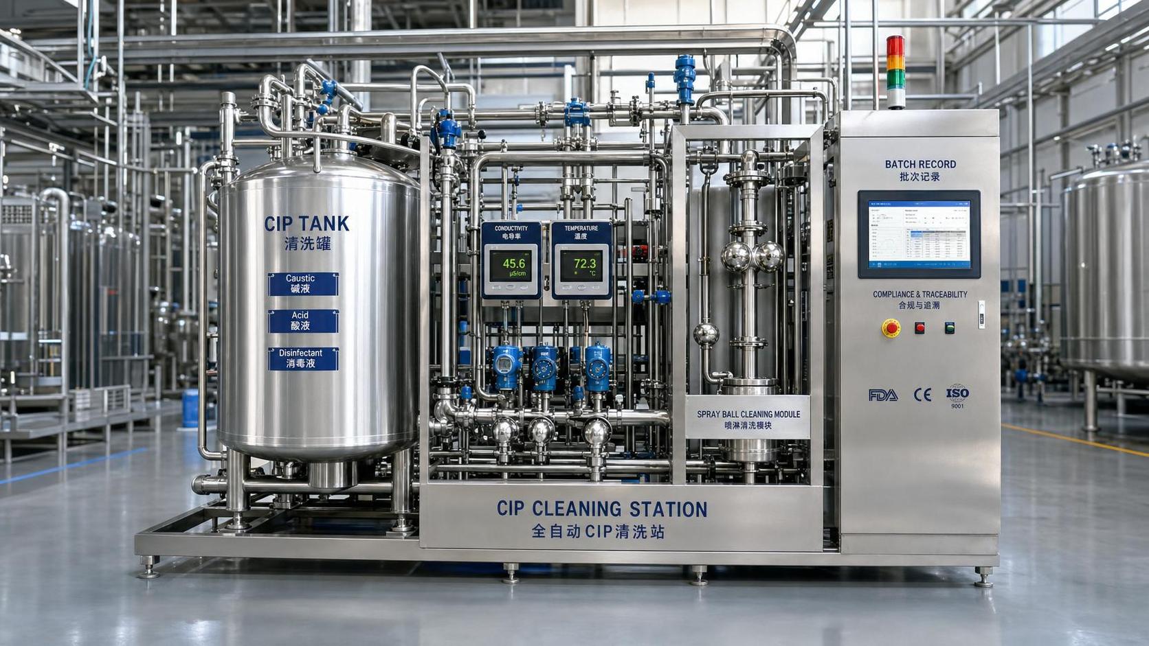 FDA Tightens CIP Validation Rules for Beverage Equipment