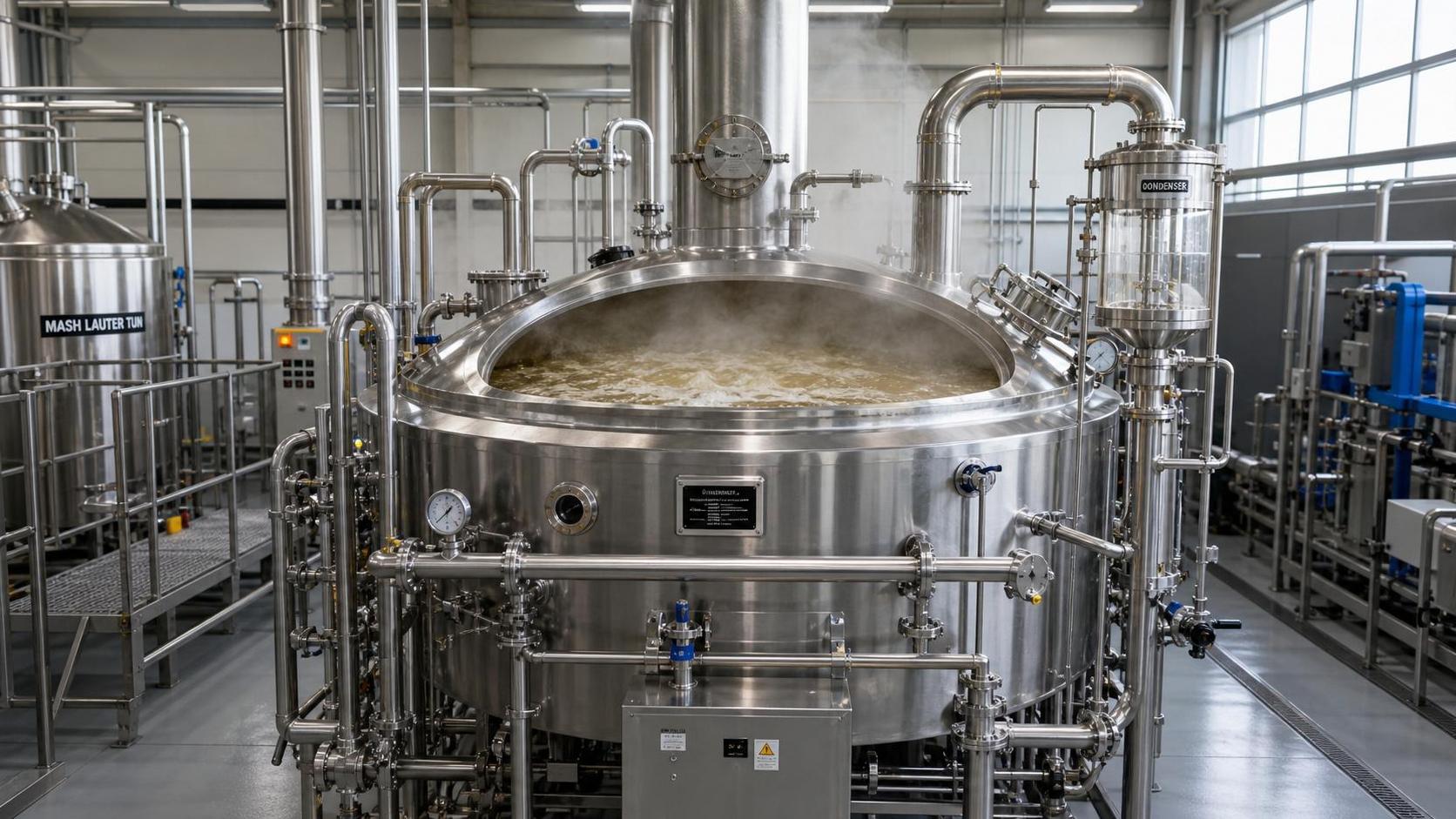 How to Size a Wort Kettle in Brewhouse Systems Engineering for Steam Efficiency