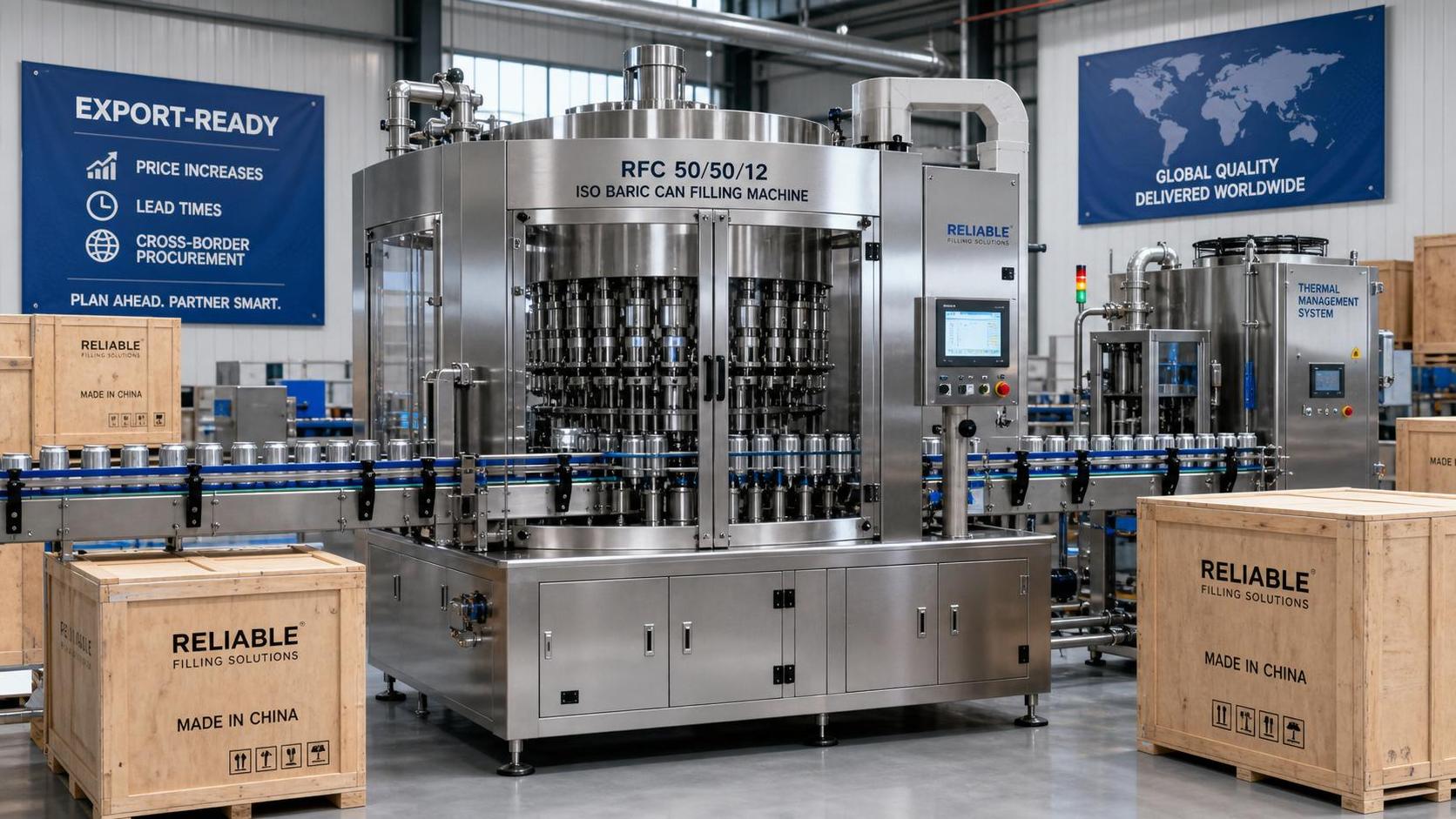 Rotary Can Filler Export Prices Rise 9.2%