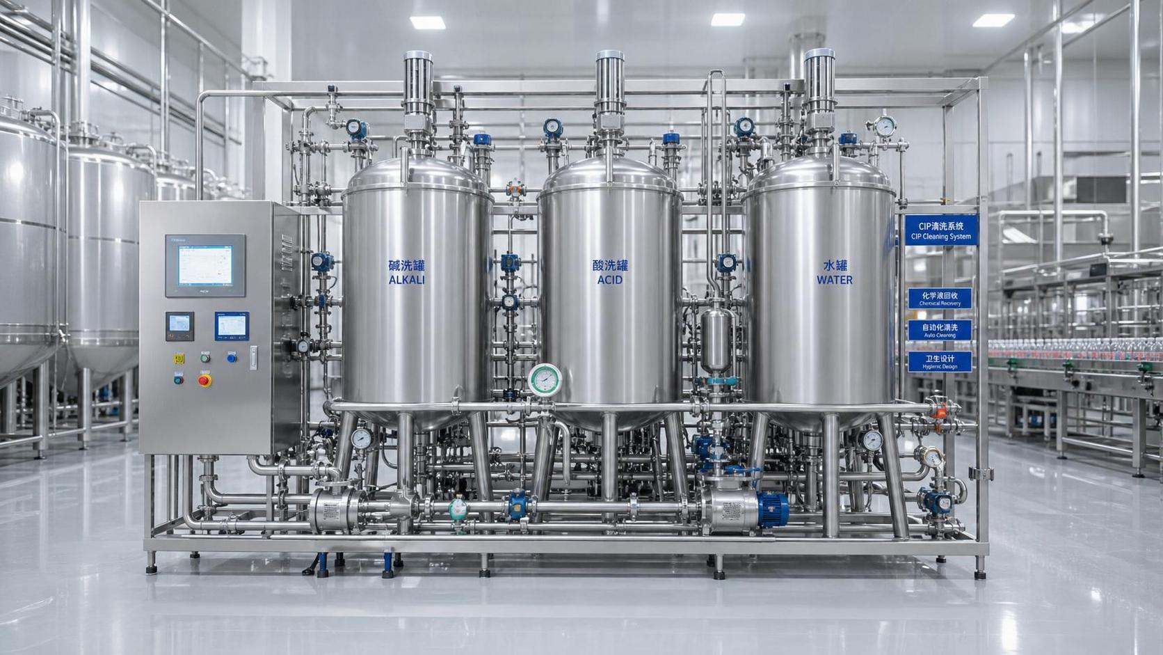 How to Choose a CIP Cleaning System Multi Tank Setup for Beverage Production
