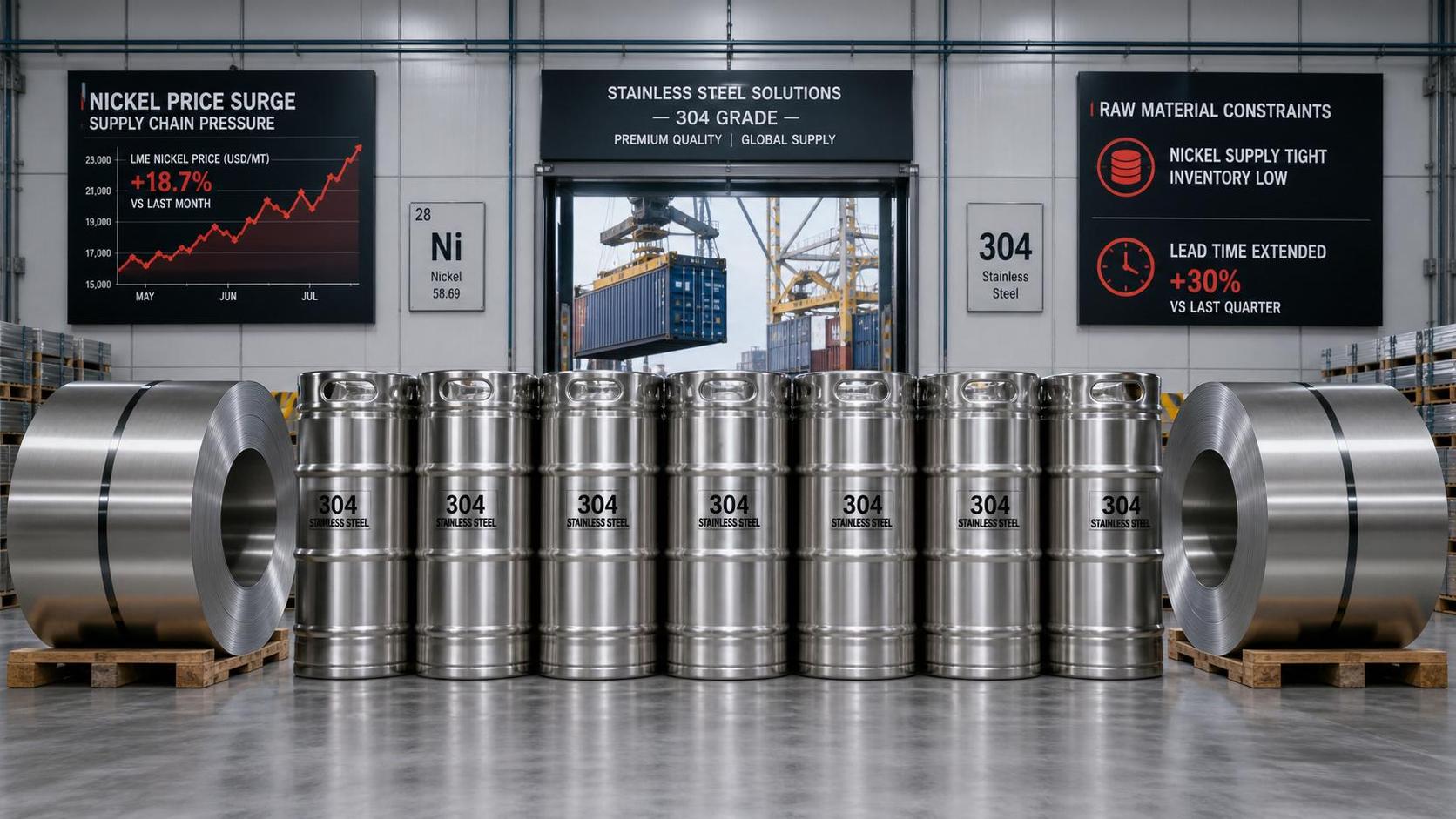 Nickel Spike Extends 304 Keg Lead Times