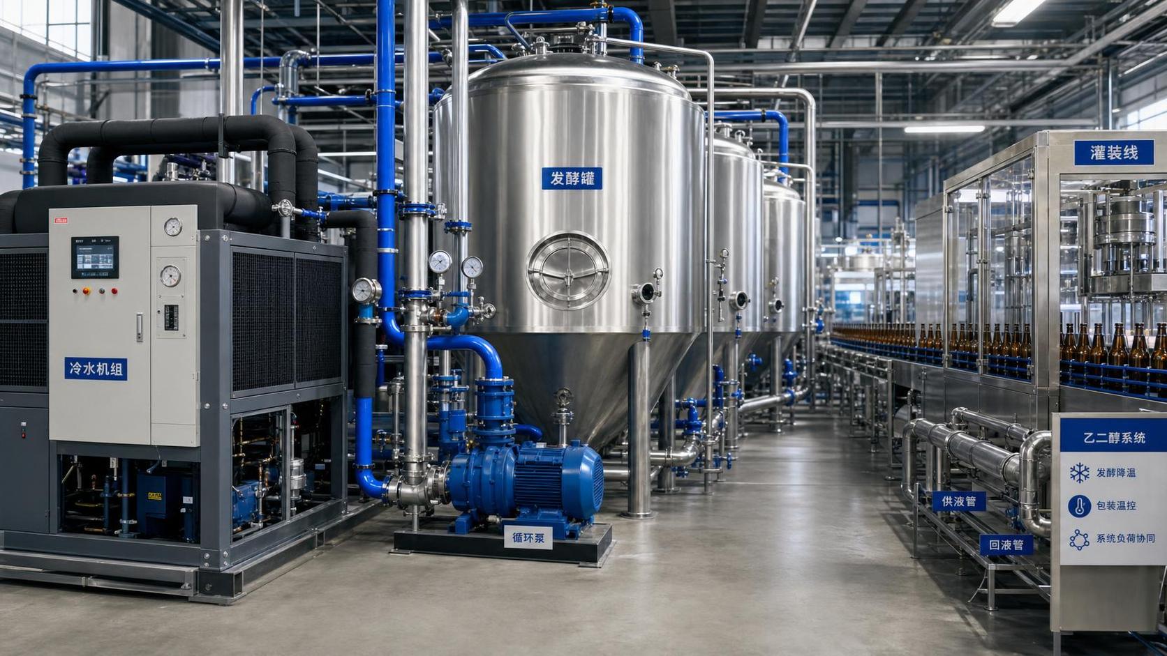 How to Size Industrial Brewery Chilling Systems for Fermentation and Packaging Loads