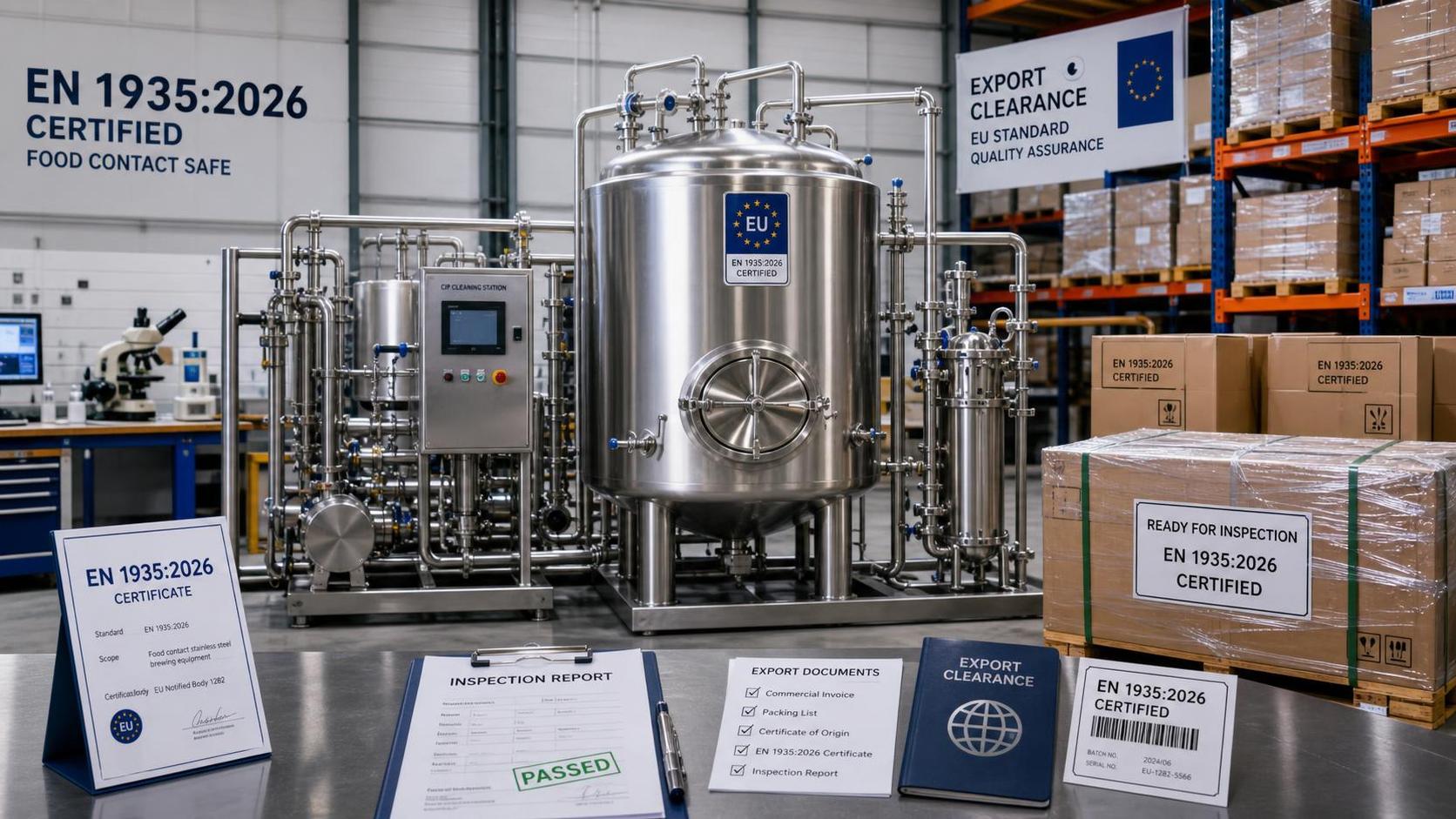EU Clearance Now Tied to EN 1935:2026 for Food-Contact Stainless Equipment