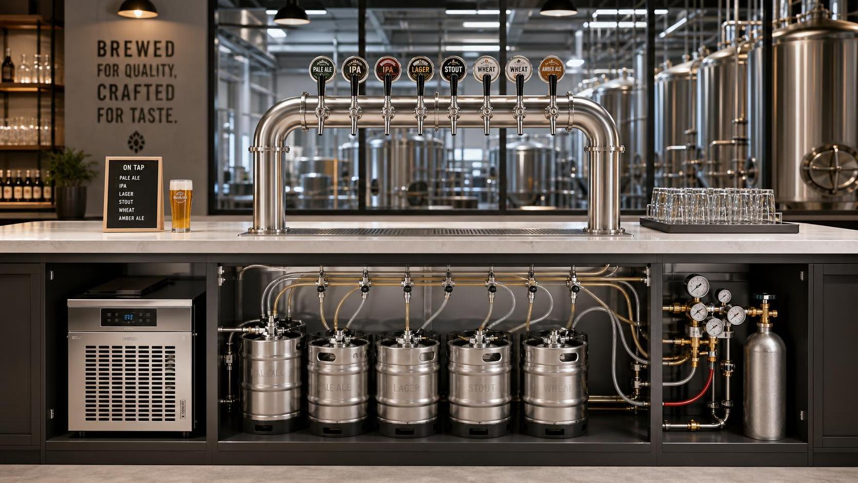 How to Choose Commercial Draft Beer Systems for Bars, Breweries, and Taprooms