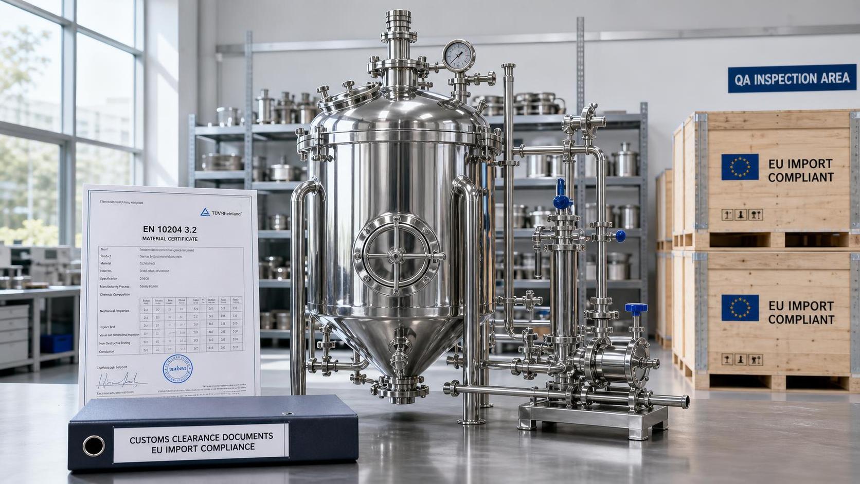 EU Rule Ties Food-Grade Stainless Imports to EN 10204 3.2
