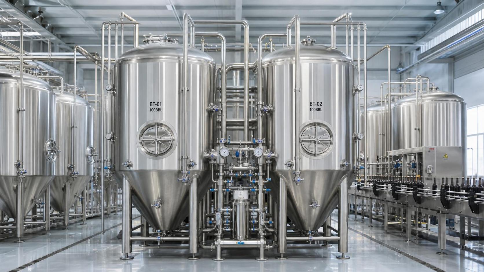 How to Size Glycol Cooled Bright Beer Tanks for Stable Temperature and Faster Turnover