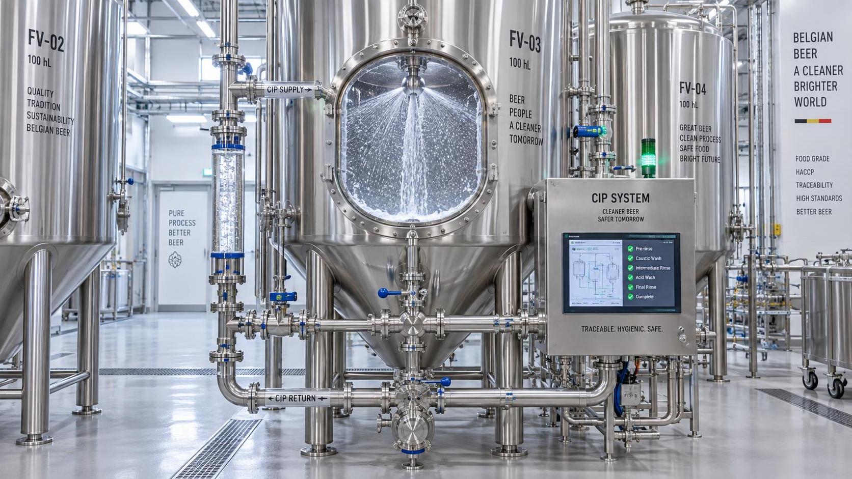 Brewery Sanitation in Belgium: CIP Practices and Food-Safety Compliance