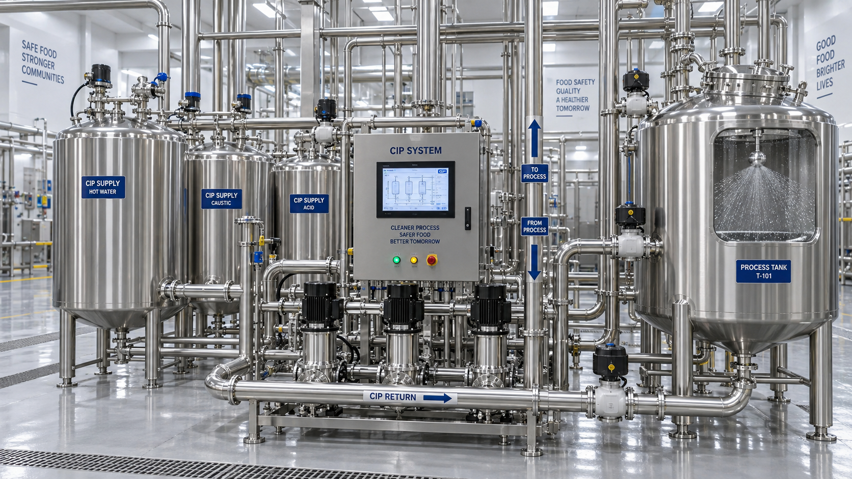 CIP Sanitary Engineering in the USA: FDA and ASME BPE Design Requirements