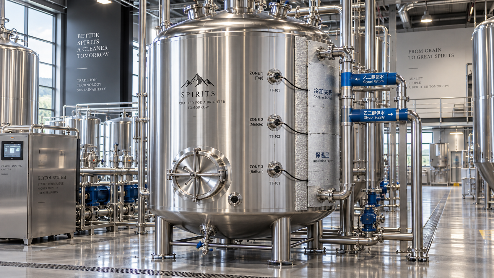 How Tank Capacity and Cooling Control Affect Spirit Fermentation Consistency