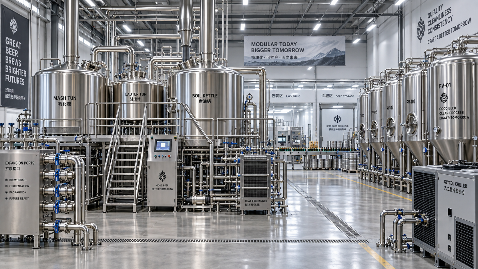 Sizing Microbrewery Brewing Systems for Staged Capacity Expansion