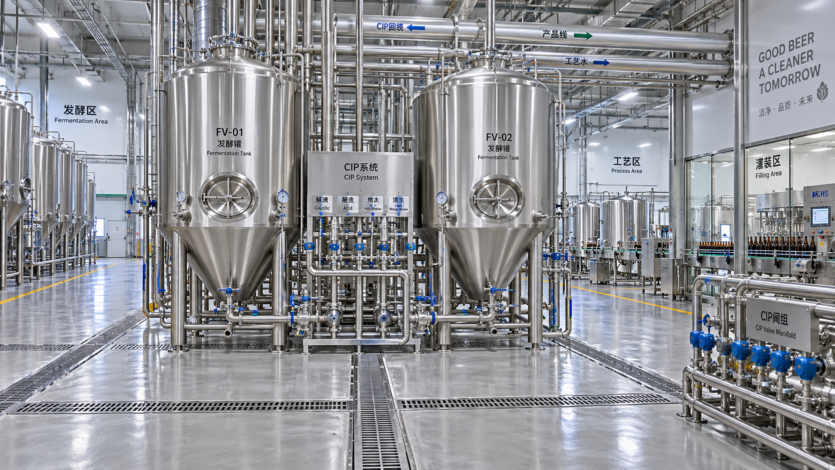 How to assess hygienic design brewery layouts before equipment expansion