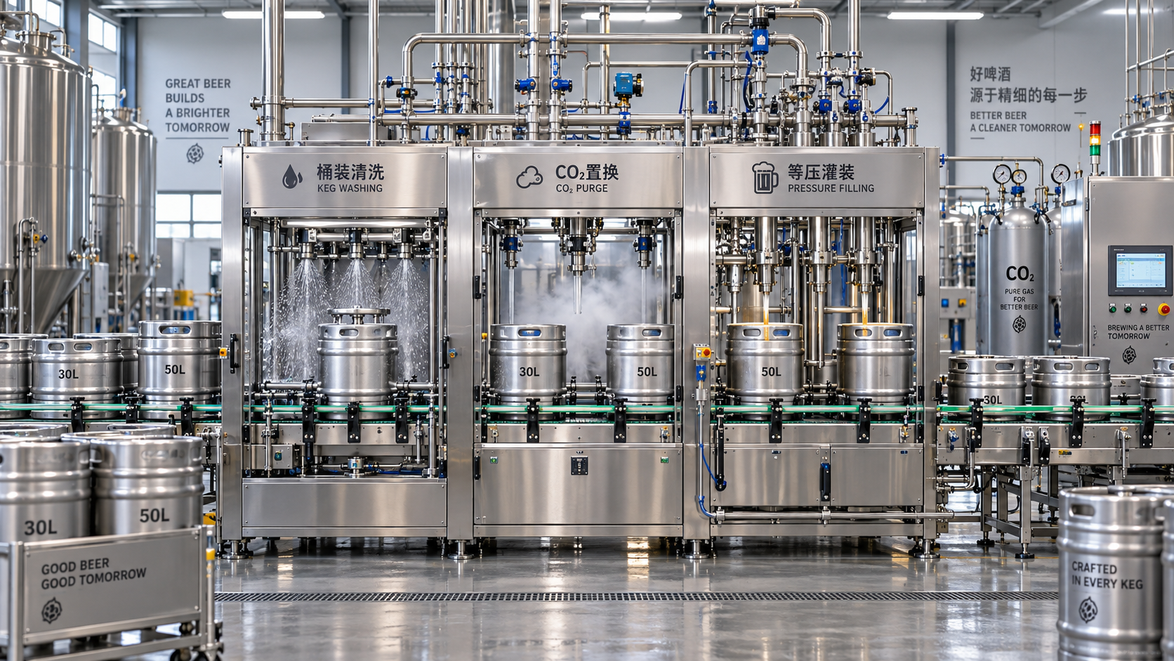 How to Specify a Keg Filling System for Throughput, Sanitation, and CO₂ Control